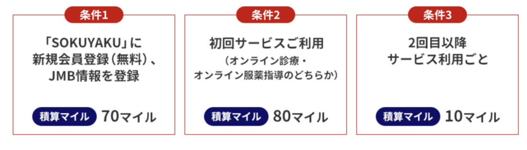 キャンペーンのマイル